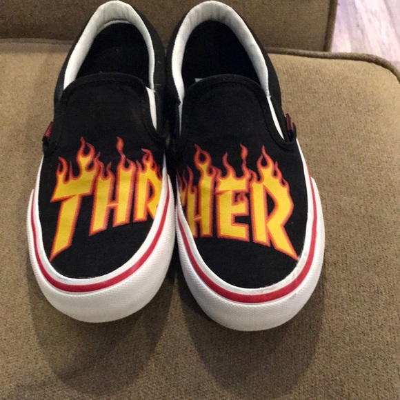 thrasher slip ons